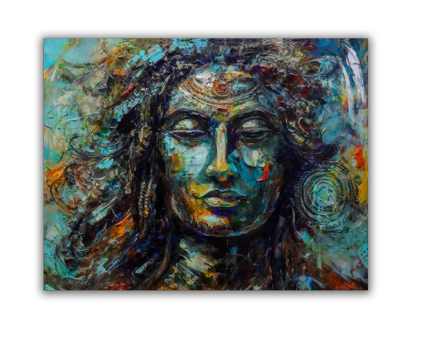 Wall Art -Shiva Canvas Wall Art-Indian Art
