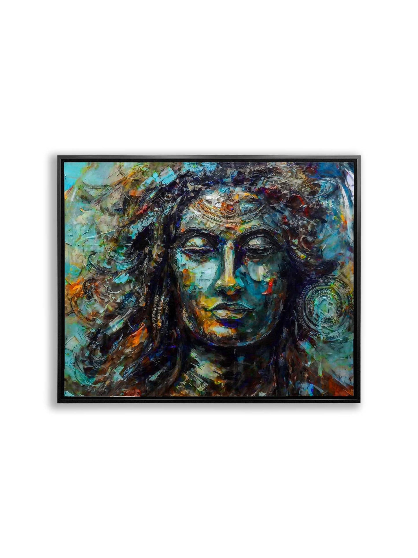 Wall Art -Shiva Canvas Wall Art-Indian Art