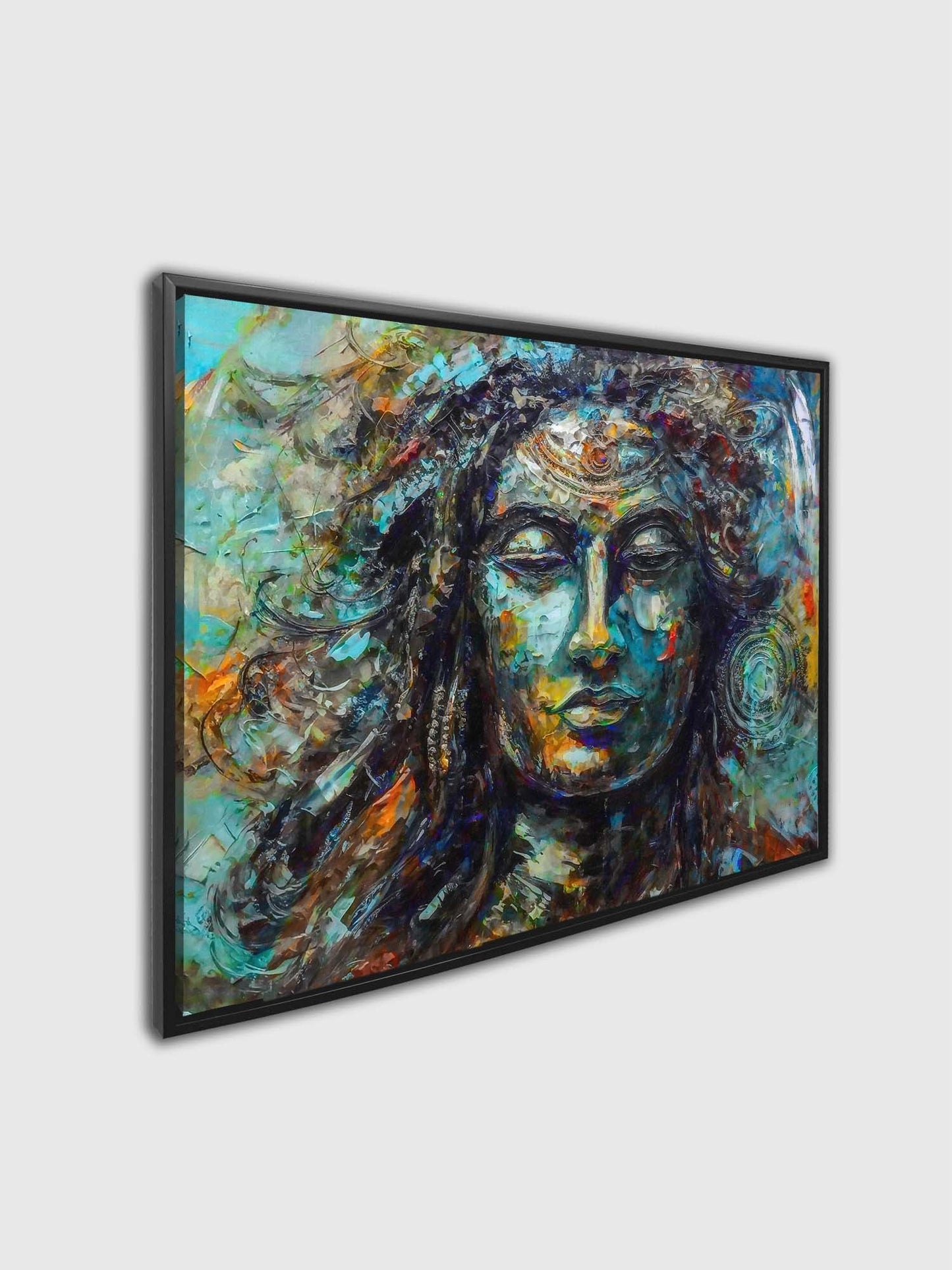 Wall Art -Shiva Canvas Wall Art-Indian Art