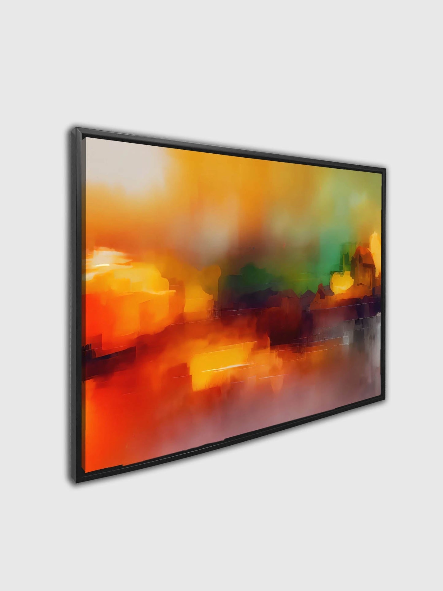 Wall Art-Blurred sunset-Canvas Printed-Artwork Decor
