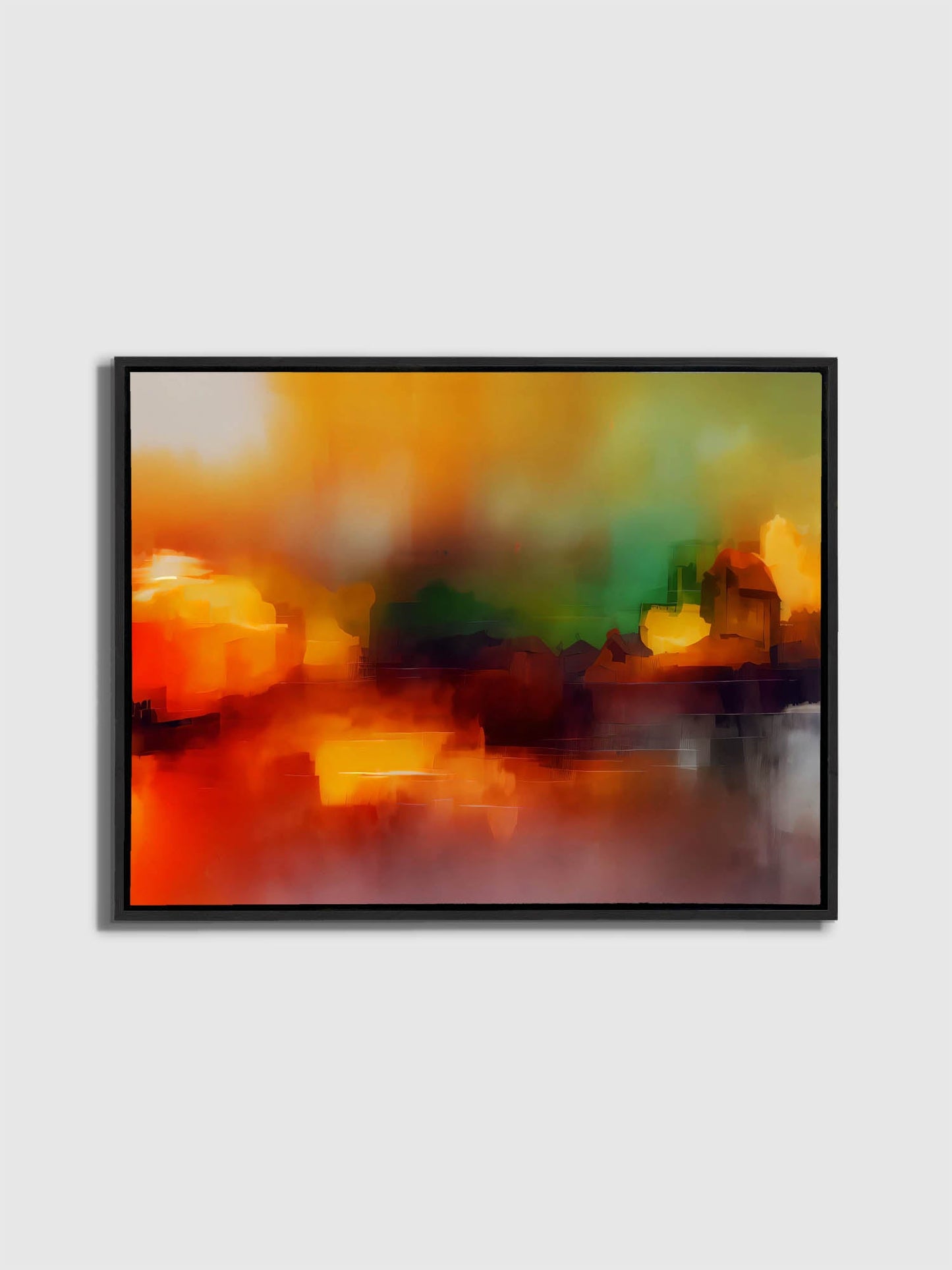 Wall Art-Blurred sunset-Canvas Printed-Artwork Decor