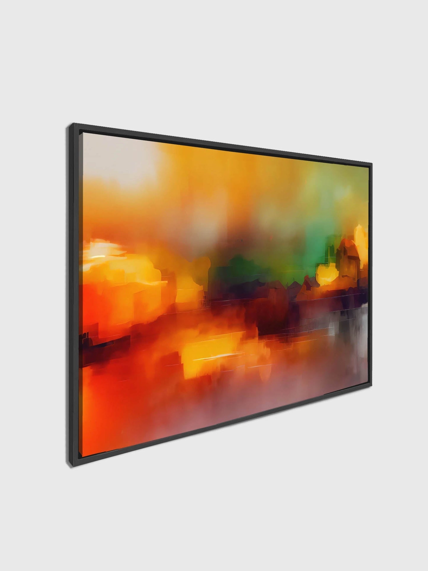 Wall Art-Blurred sunset-Canvas Printed-Artwork Decor