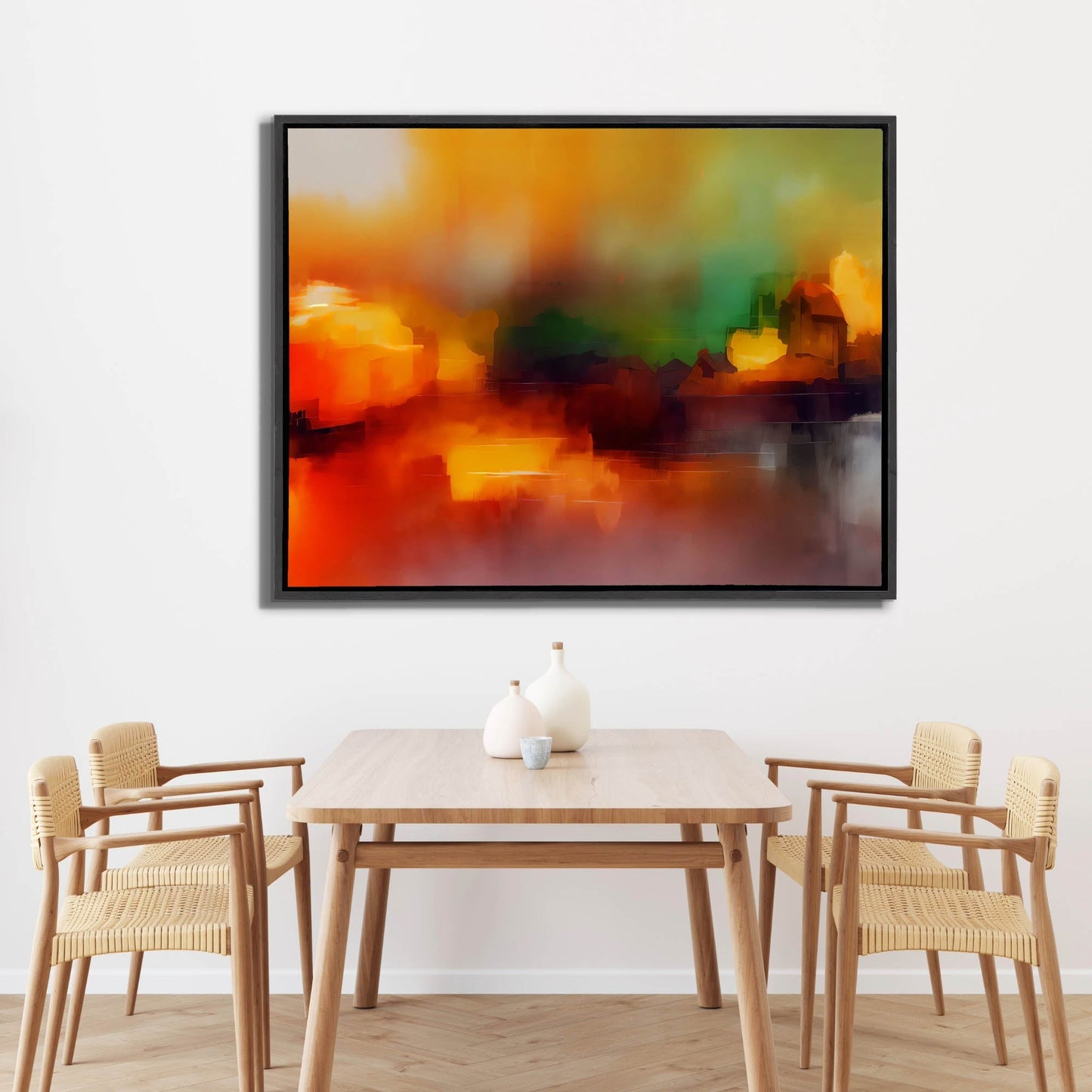 Wall Art-Blurred sunset-Canvas Printed-Artwork Decor
