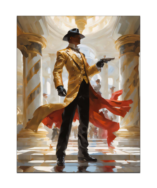 Wall Art-Back to the future Gunslinger -Canvas Printed-Artwork Decor