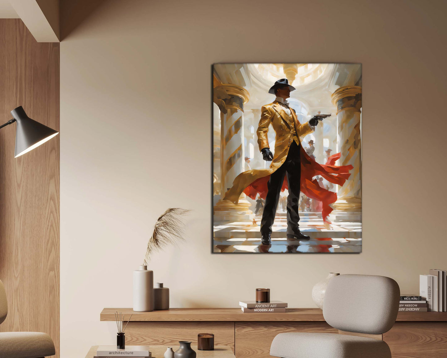 Wall Art-Back to the future Gunslinger -Canvas Printed-Artwork Decor