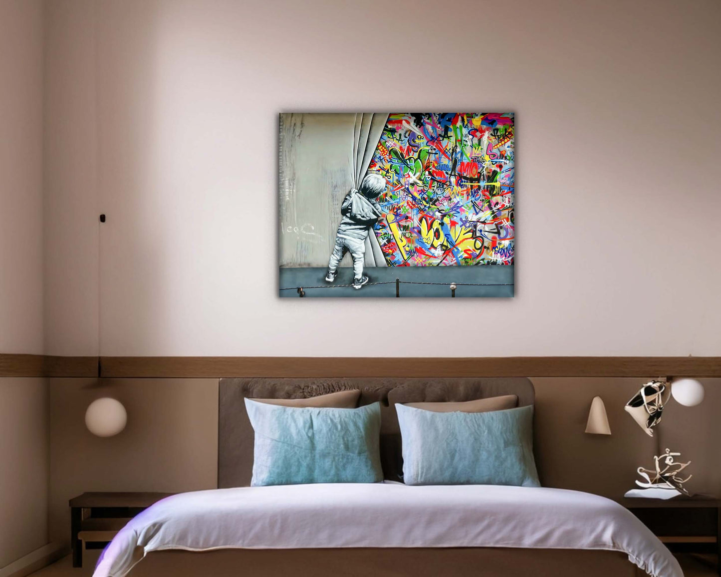 Wall Art Grafitti  -Canvas Printed-Artwork Decor