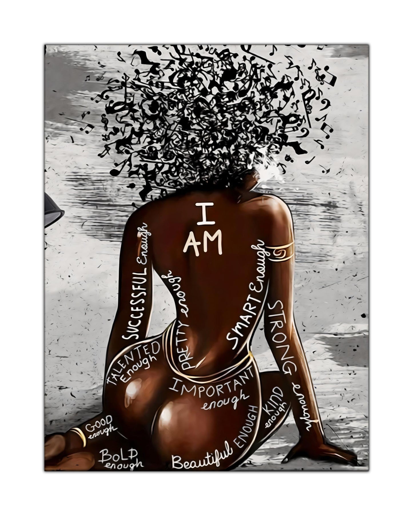 Wall Art-I AM-Canvas Printed