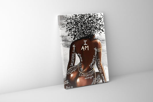 Wall Art-I AM-Canvas Printed