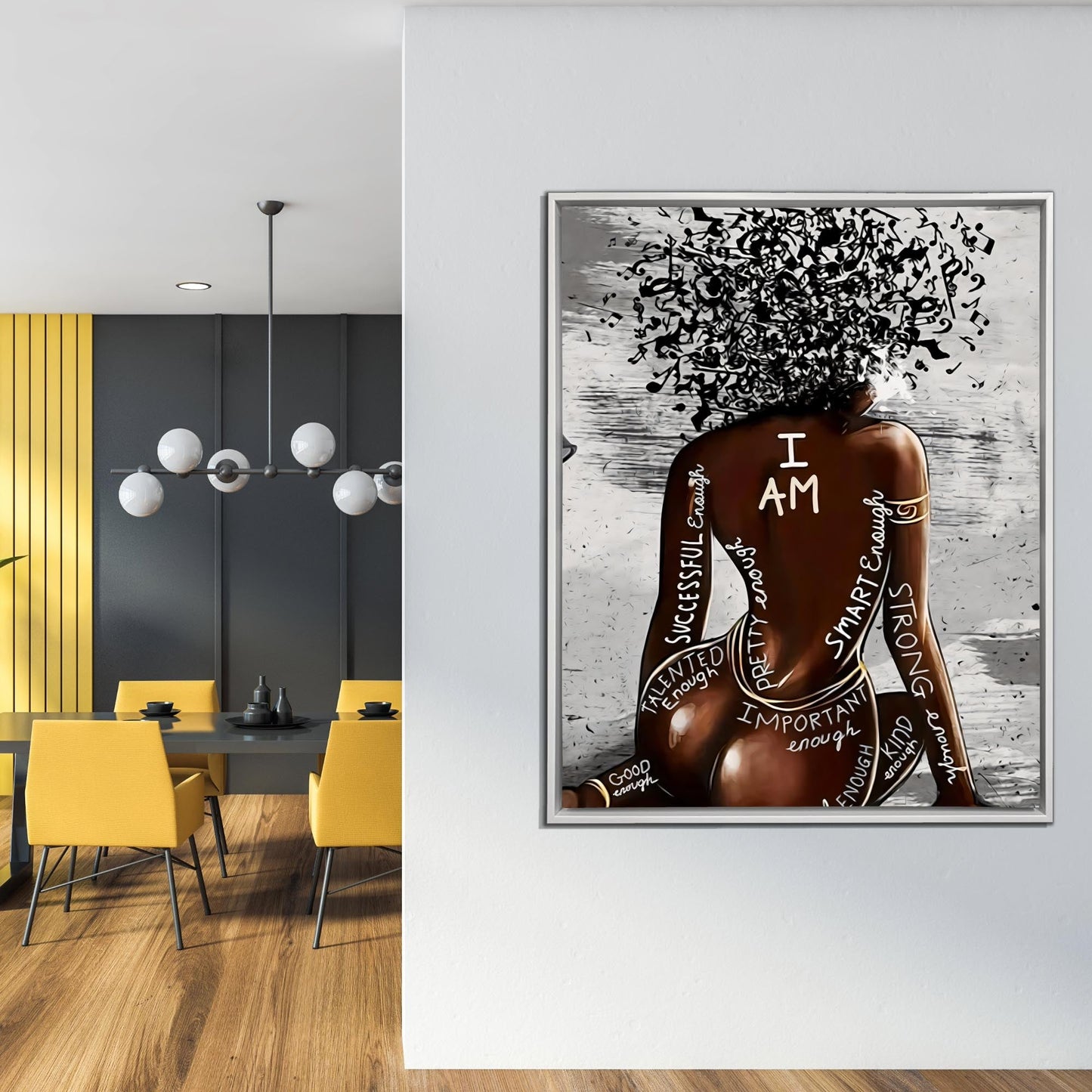 Wall Art-I AM-Canvas Printed