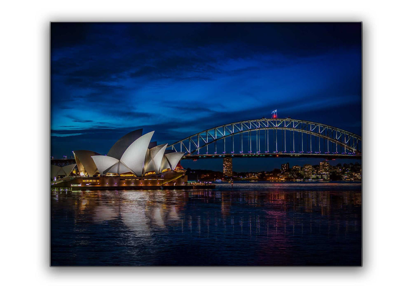 Wall Art Sydney Skyline 48" x 36" Fine Art Canvas