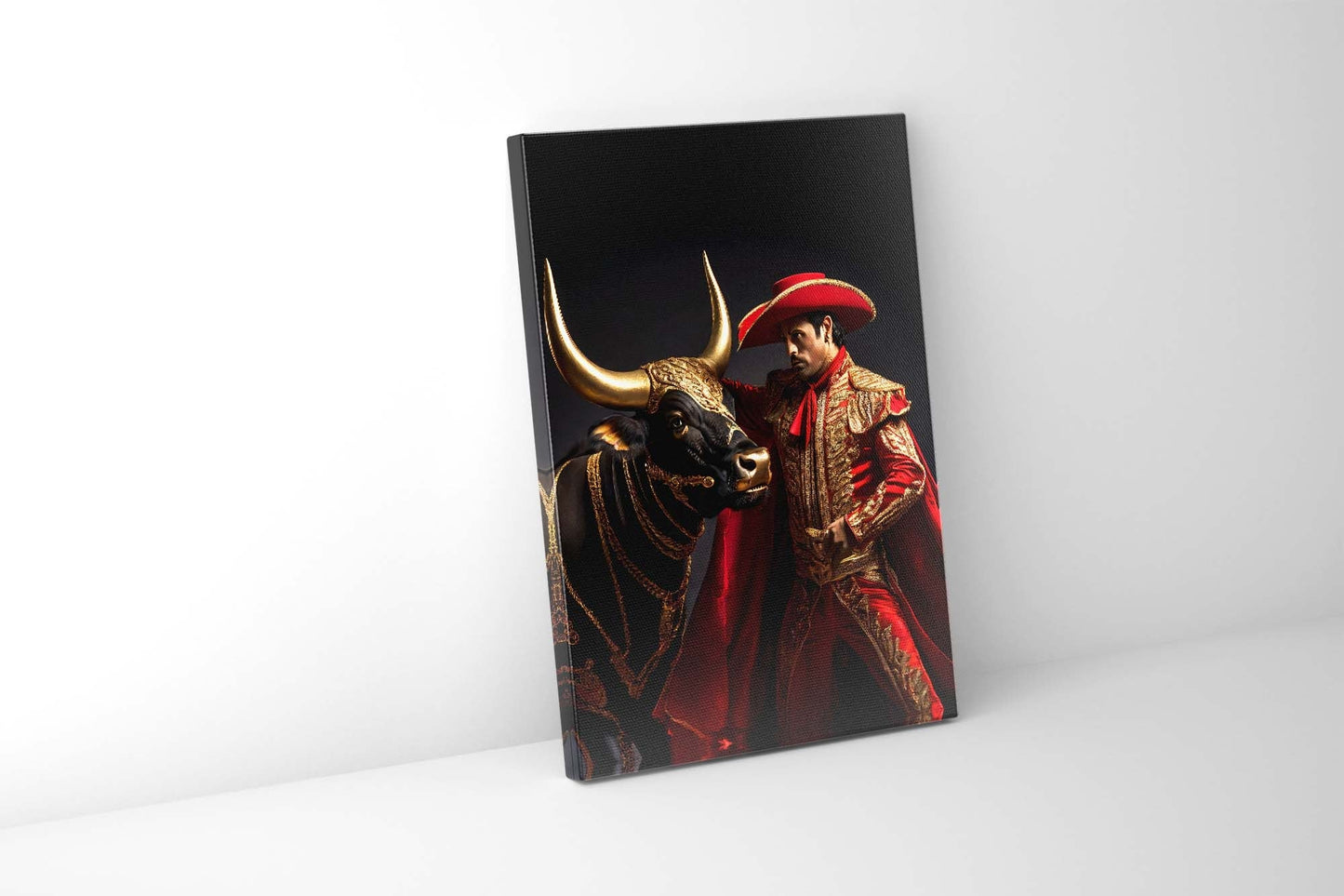 Wall Art Bullfighter 36" x 48" Fine Art Canvas