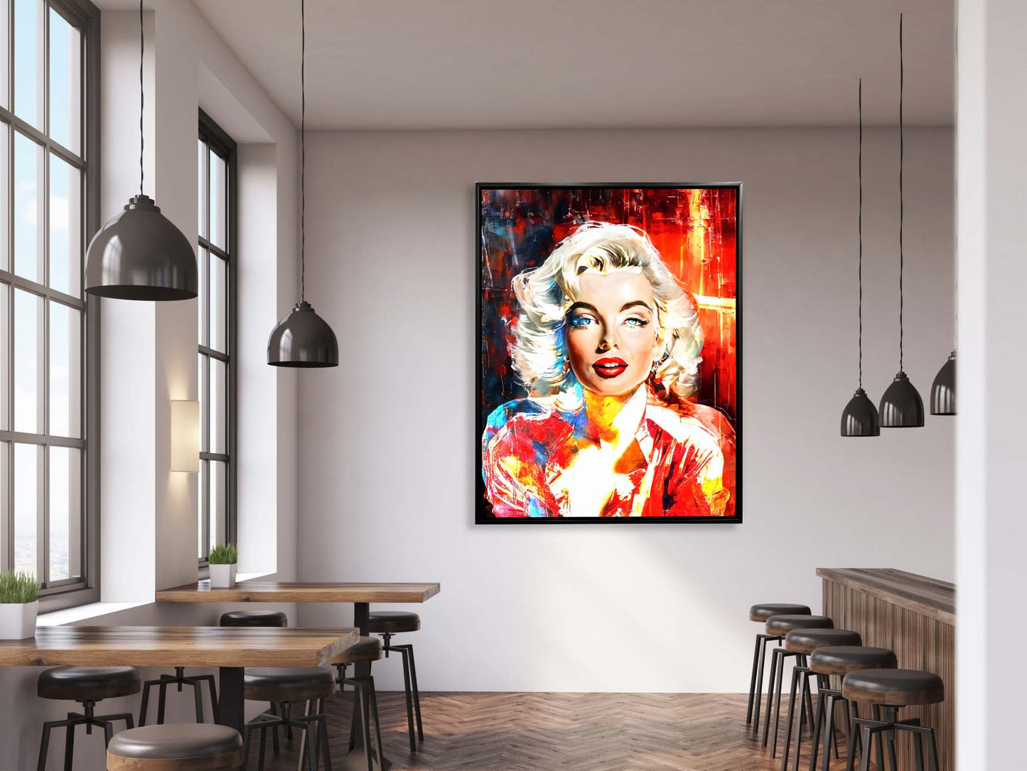 Wall Art Captivating Marylinn Monroe" 36" x 48"