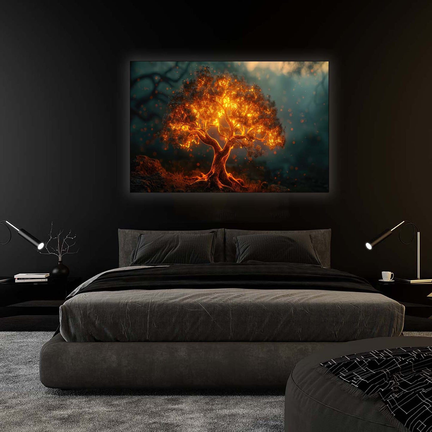 Wall Art Tree of Light 48" x 36"