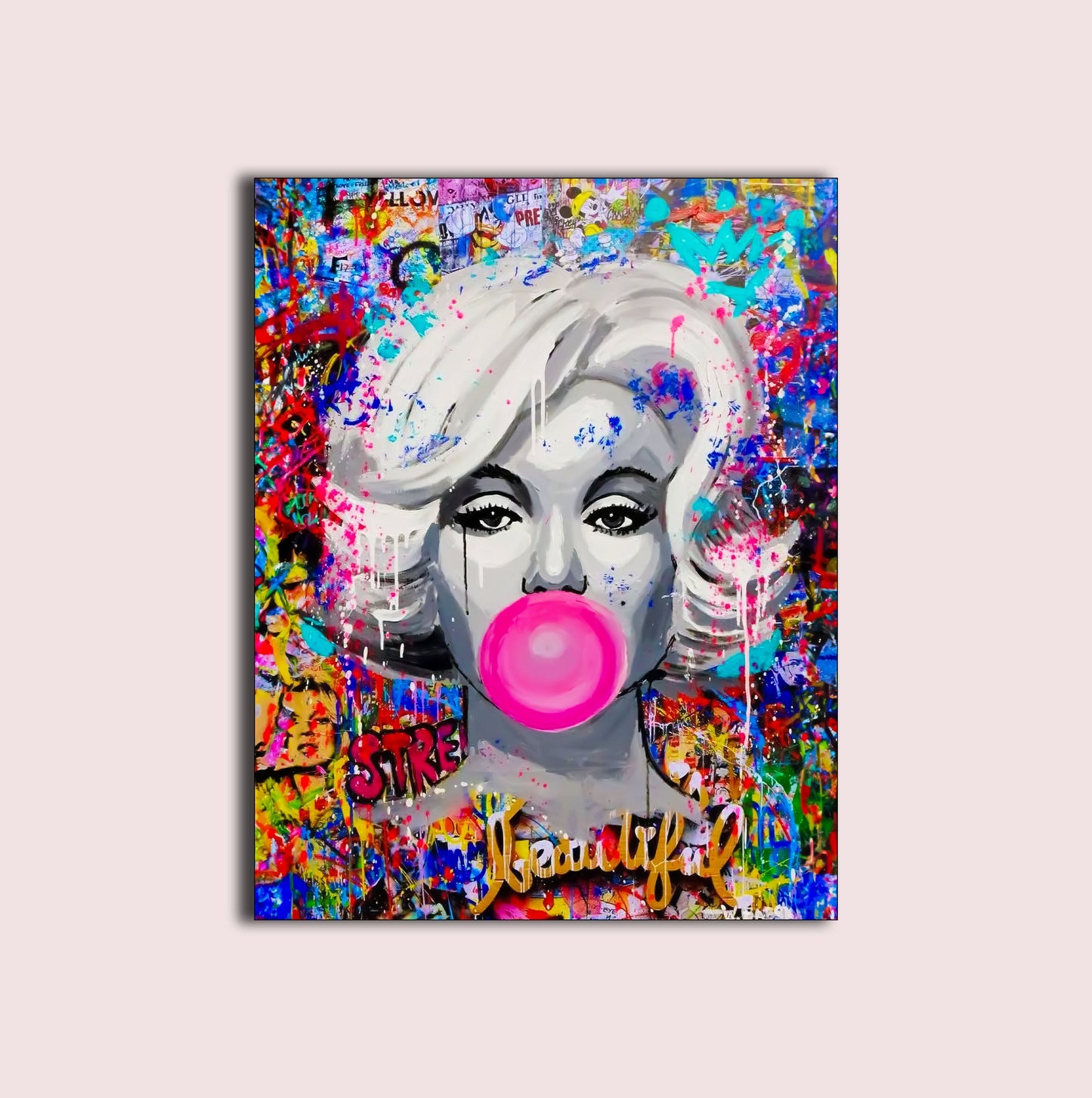 Marilynn Monroe Graffiti 36X48