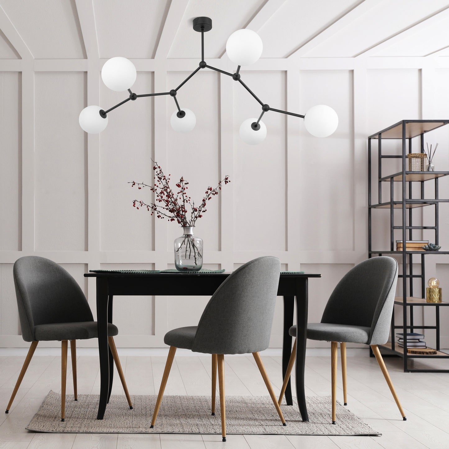 FAIRY Black Scandinavian Ceiling Lamp 6