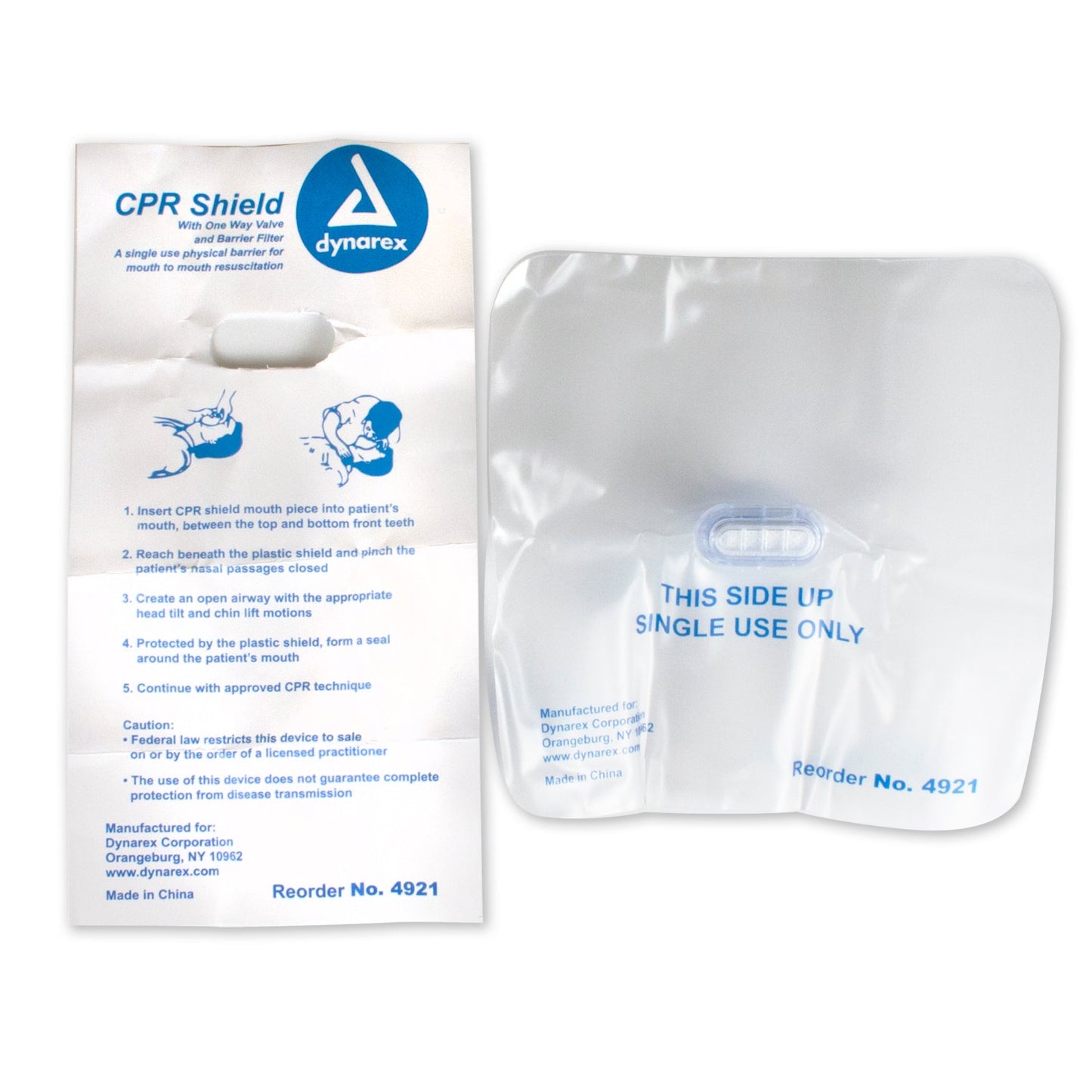 CPR Face Shield with One Way Valve