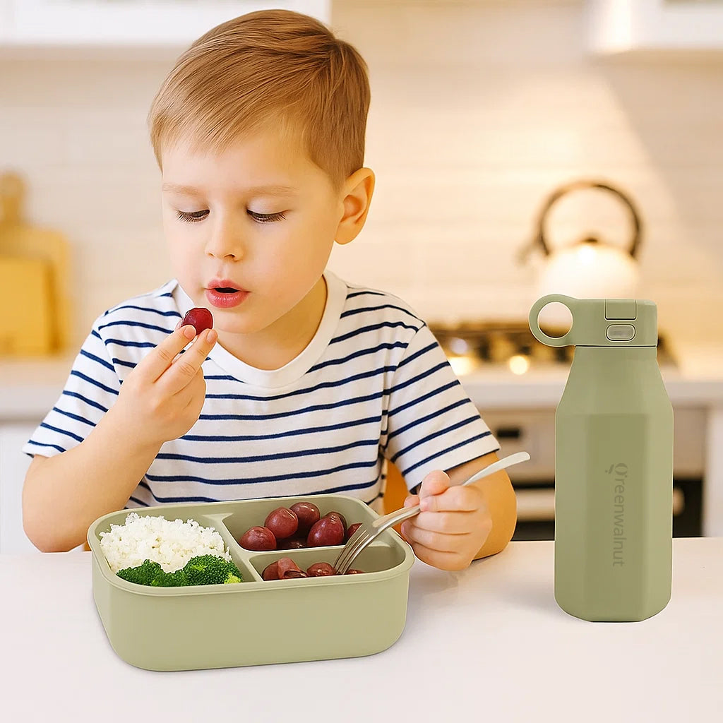 Silicone Bento Box & Silicone Bottle