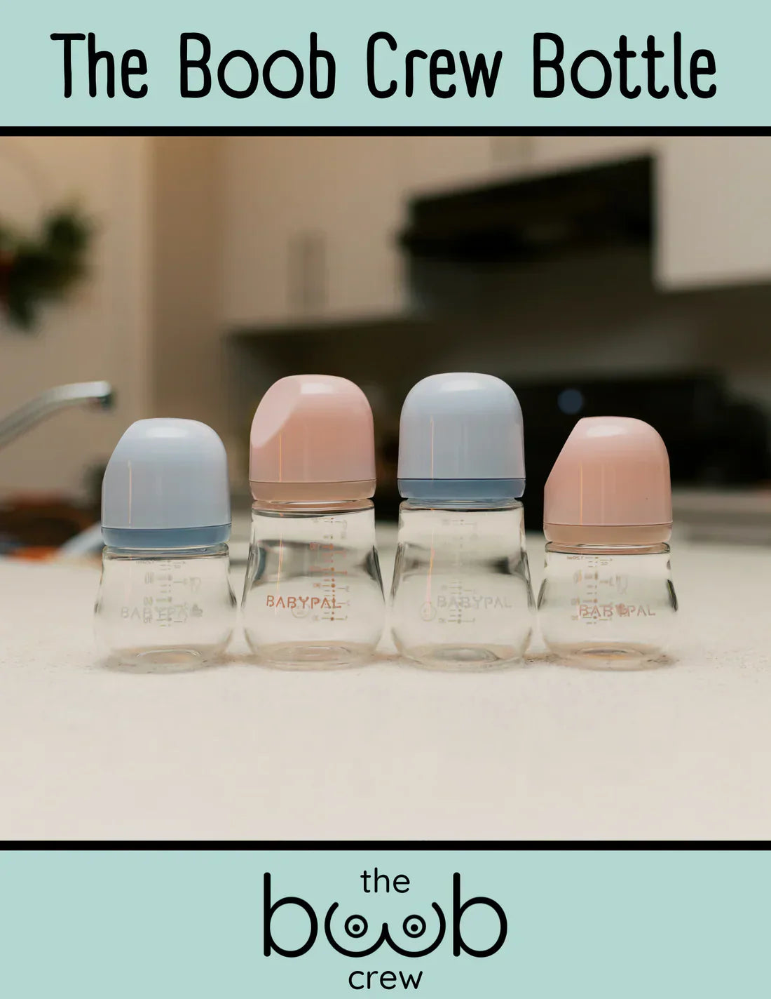 The Boob Crew Bottle - 120ml - Blue