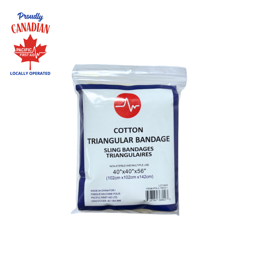 Triangular Bandage, Cotton, 40” x 40” x 56”