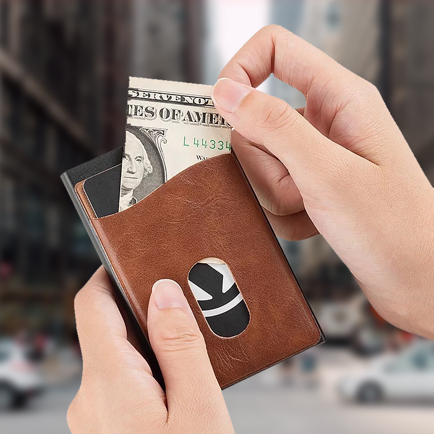 Leather Pop Up Card Holder | Leather Wallet | RFID Blocking | Minimalist Wallet