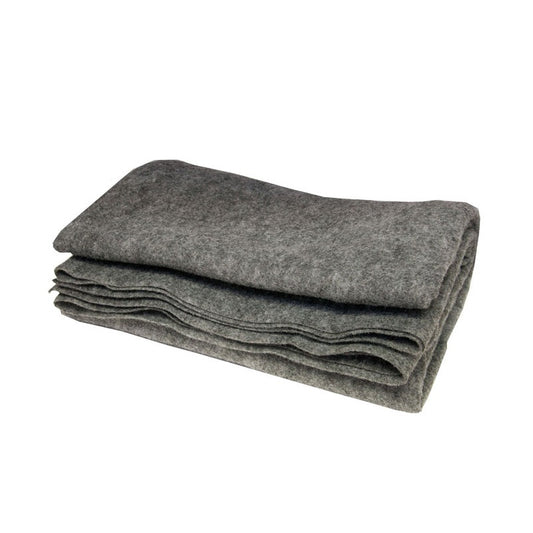 Emergency Grey Wool Blanket 50% Wool