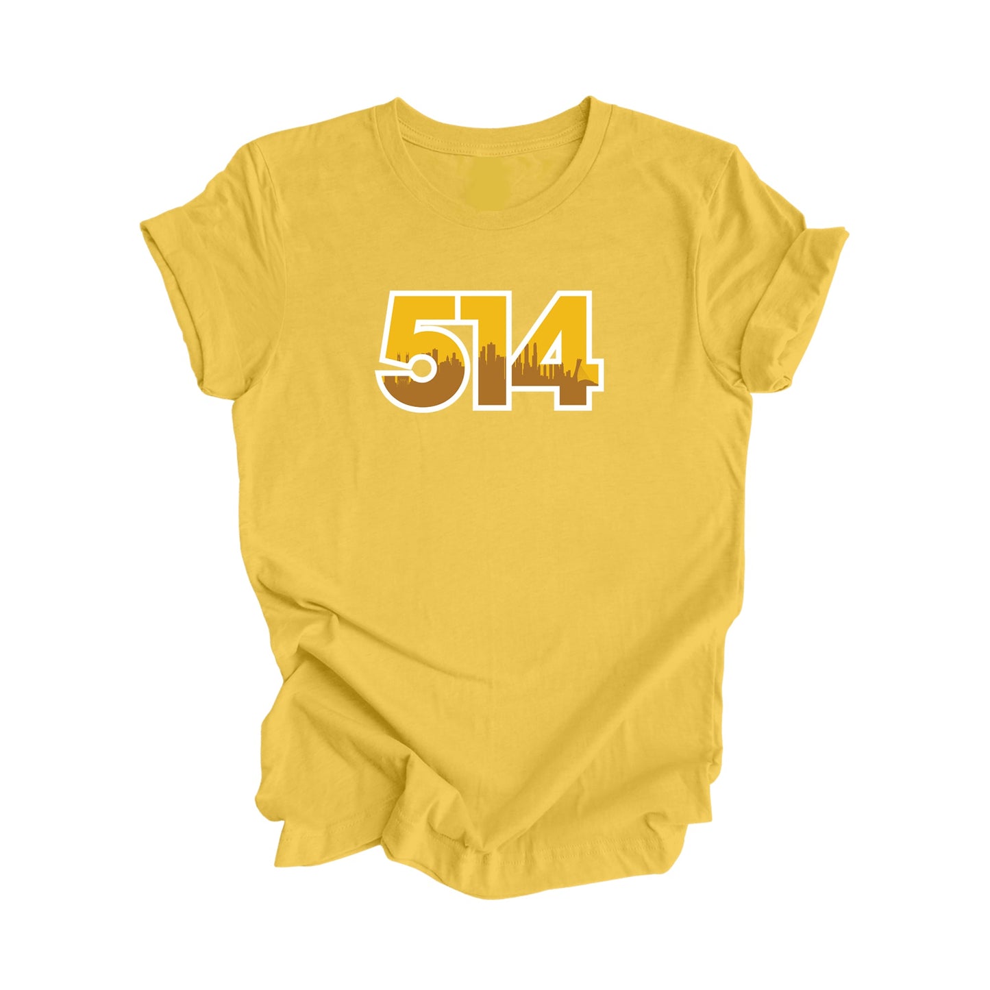 514 Montreal Quebec Canada Area Code City Skyline Gift - Unisex T-Shirt - Inspired X