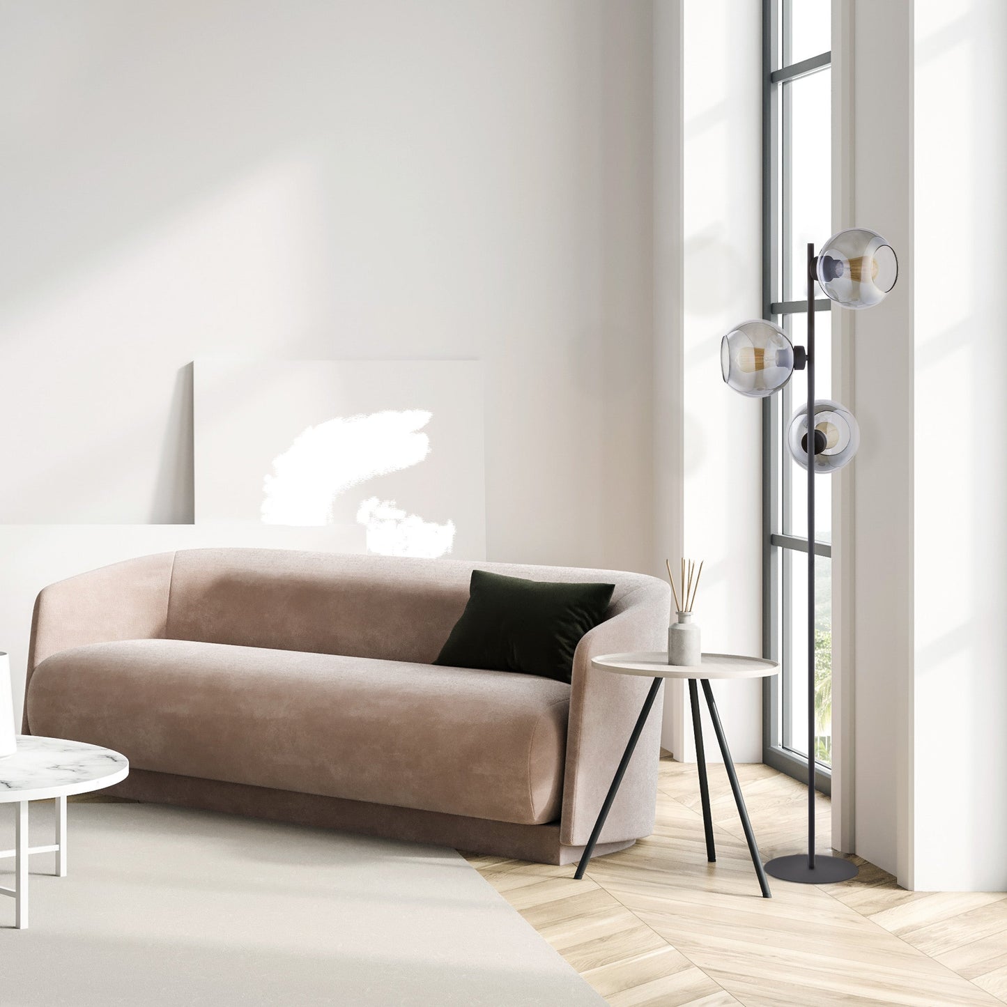 CUBUS Graphite Scandinavian Floor Lamp