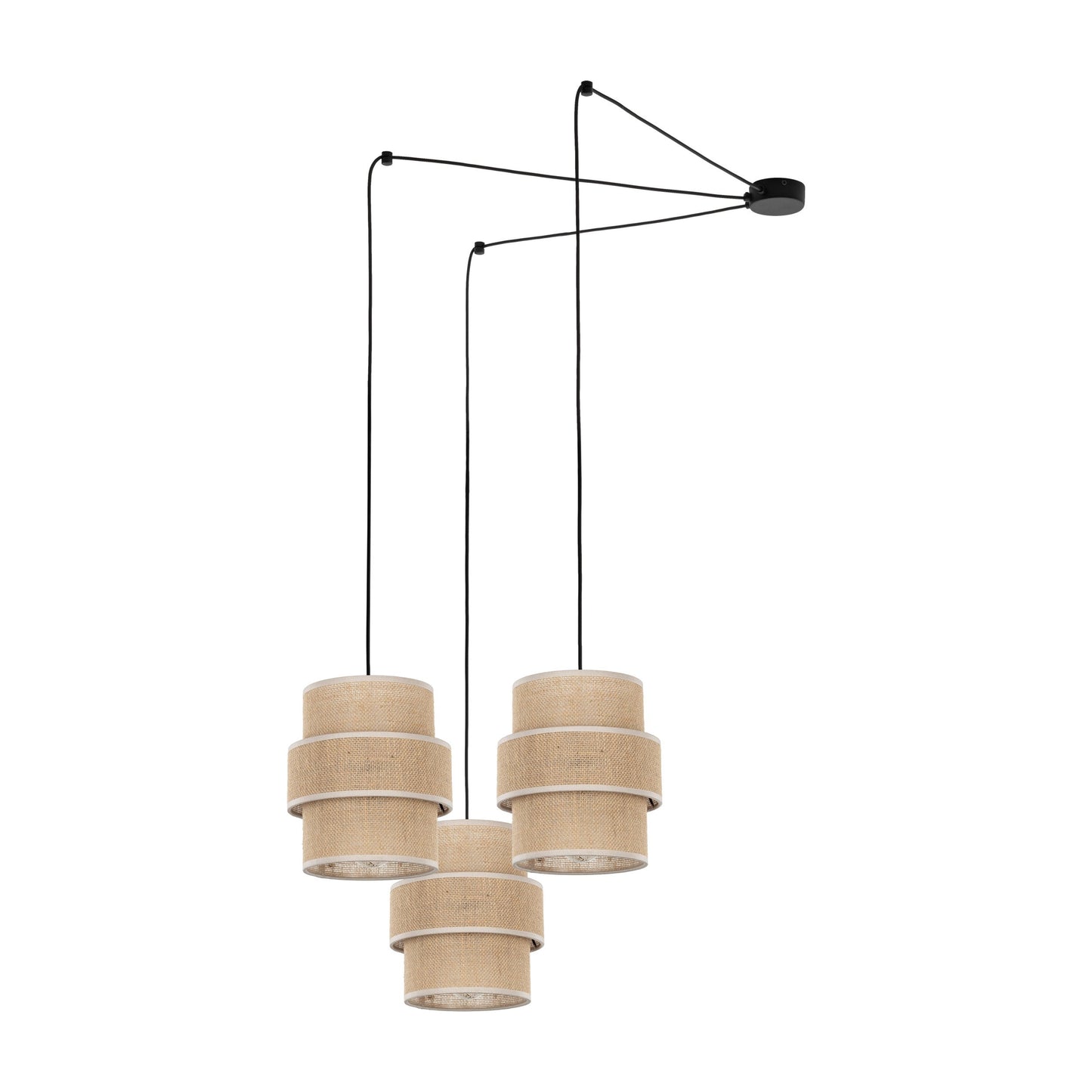 CALISTO JUTE Natural Suspension Lamp 3 (Clearance)