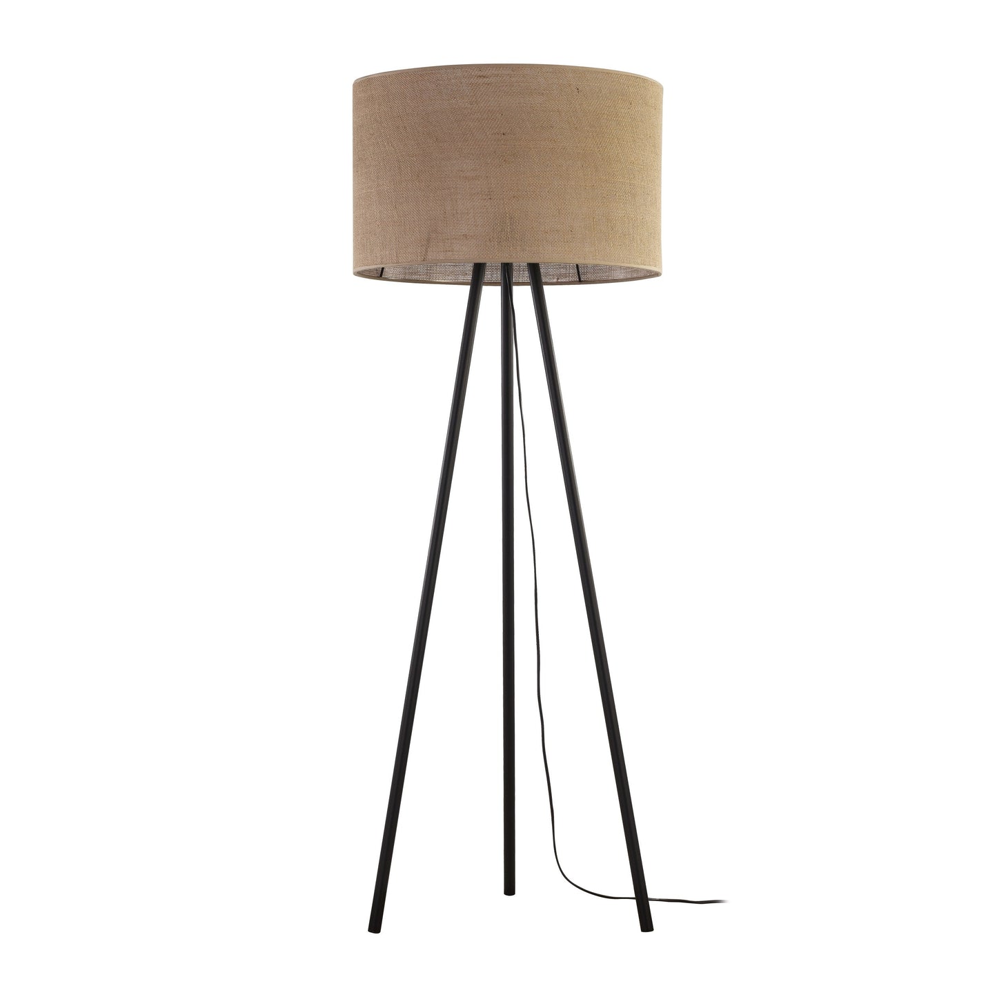 JUTE Natural Woven Floor Lamp for Living Room, Bedroom & Reading Nook – Scandinavian Minimalist Lighting(Clearance)