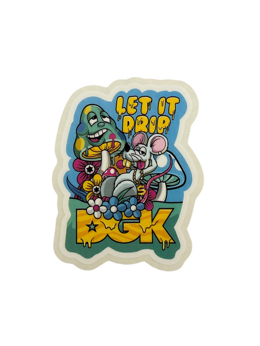 DGK Sticker 3" Let It Drip