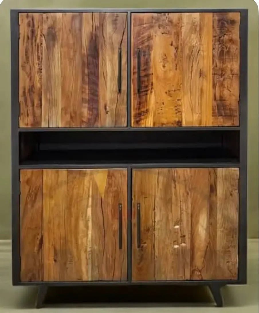 Meuble Vaisselier style scandinave en bois recyclé