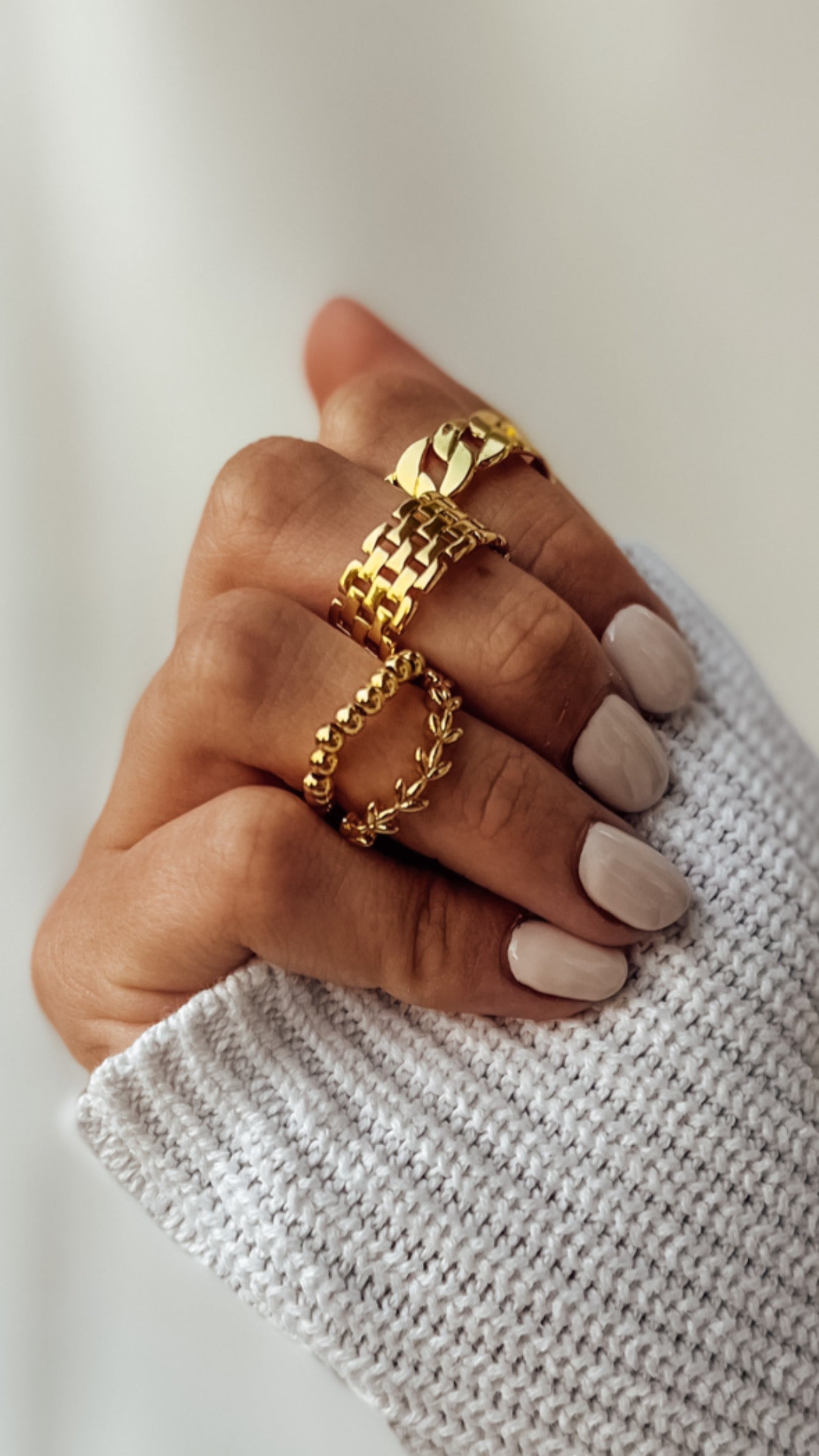 3mm Beaded Rings in 14K Gold Filled or Sterling Silver