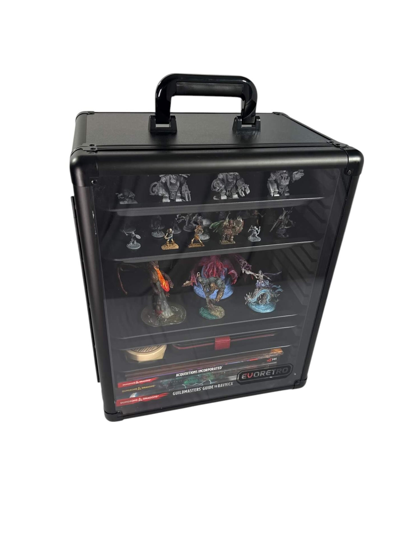 EVORETRO Miniatures Display Case with 5 Magnetic Trays