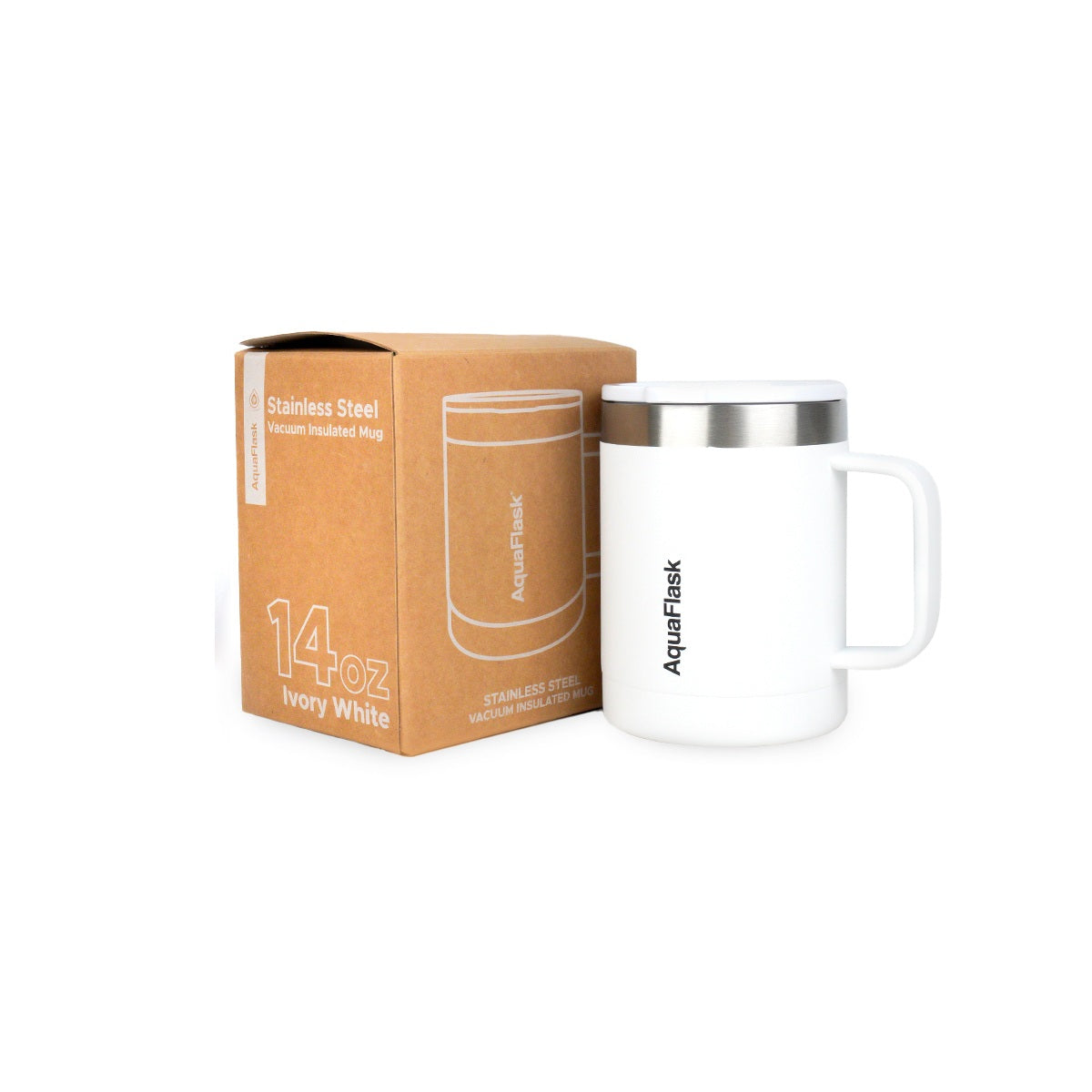 Aquaflask Thermal Insulated Lidded Mug With Handle 415ml (14 oz)