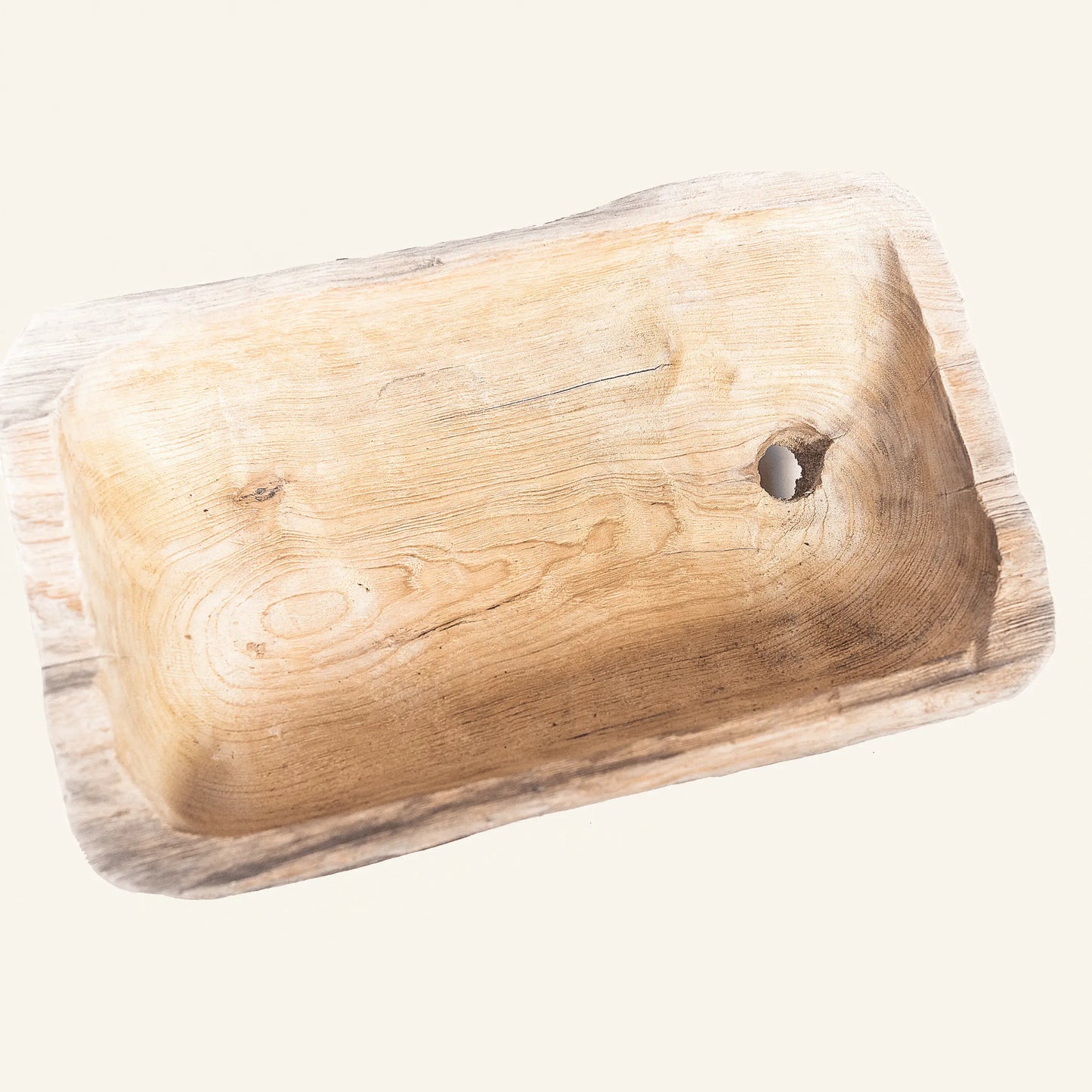 Bol carré en teck recyclé