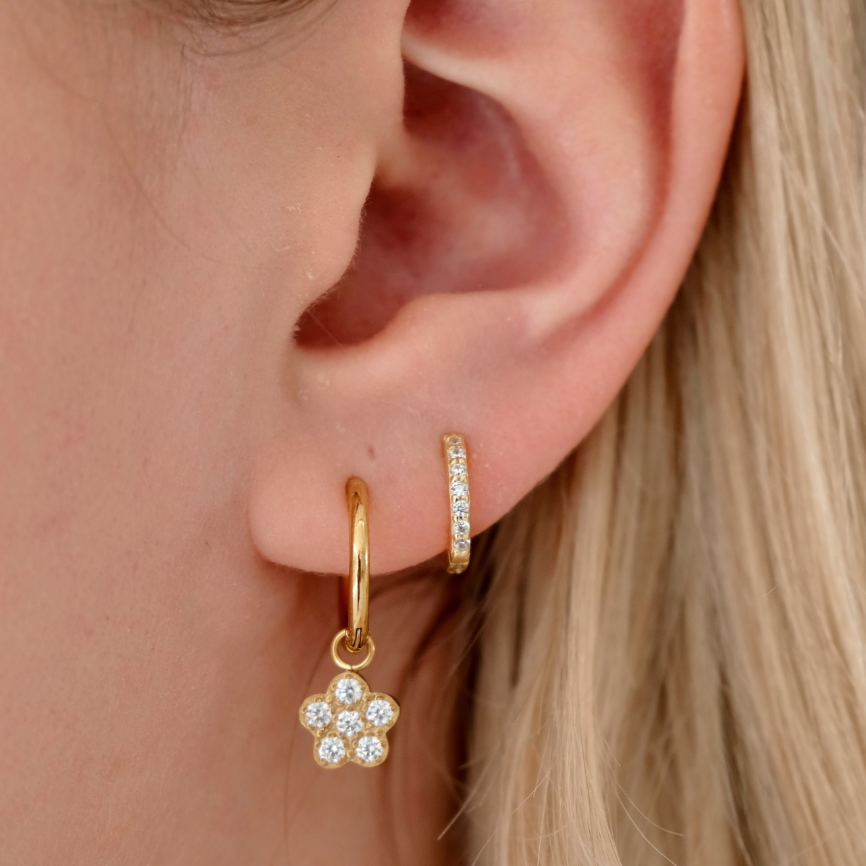 Sparkling Huggies Earrings