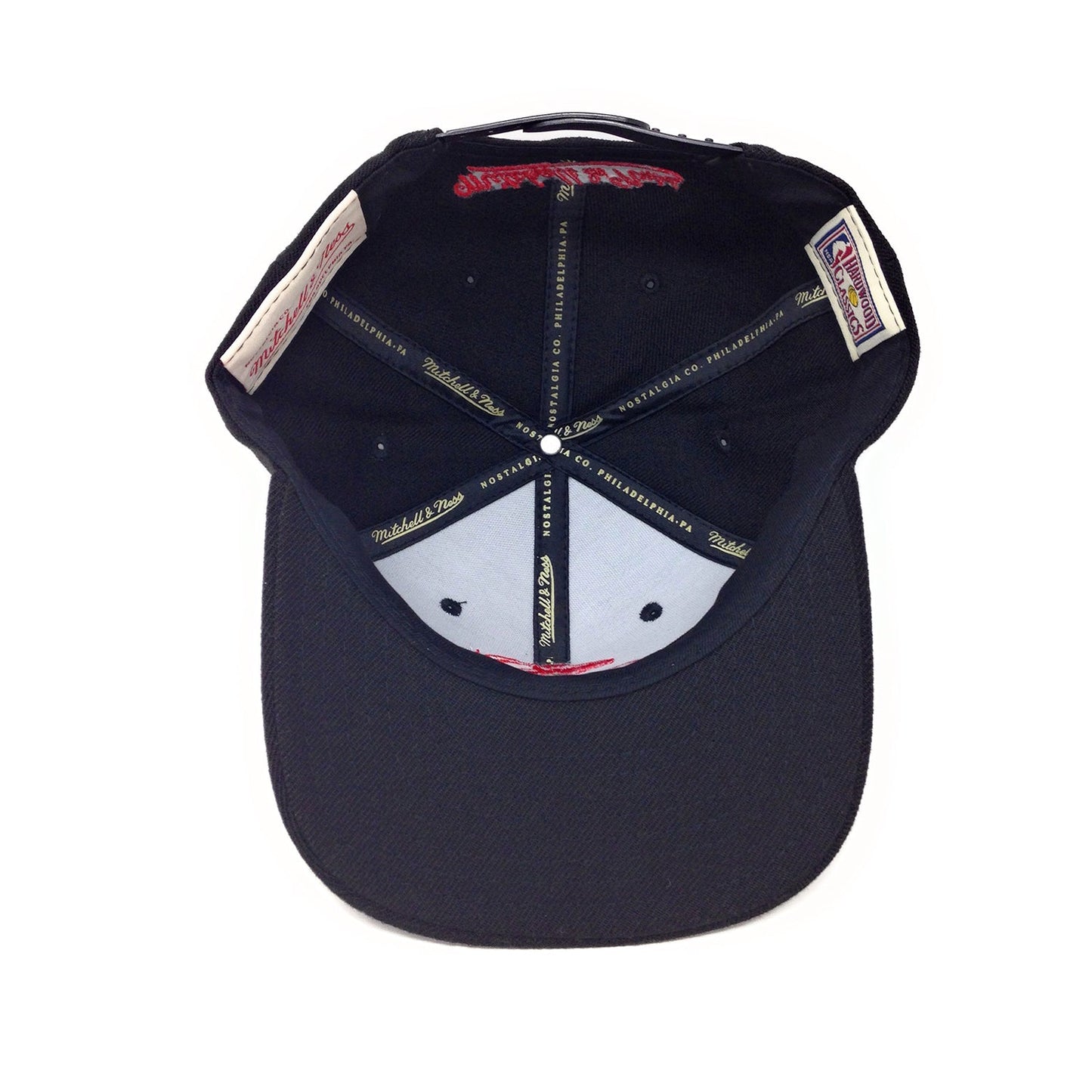 Mitchell and Ness Toronto Raptors Partial Claw Logo Red/Black Snapback Hat