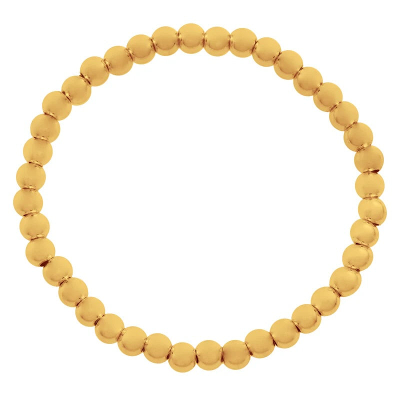 5mm Silver/Gold Bead Bracelet