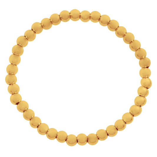 5mm Silver/Gold Bead Bracelet