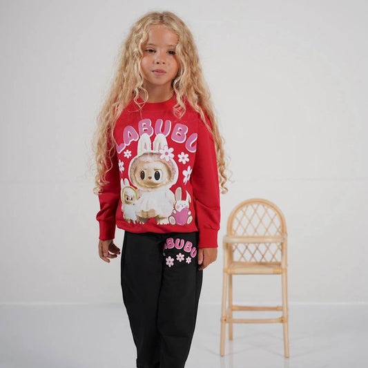La-Bu-Bu Family Girls Jogger Set
