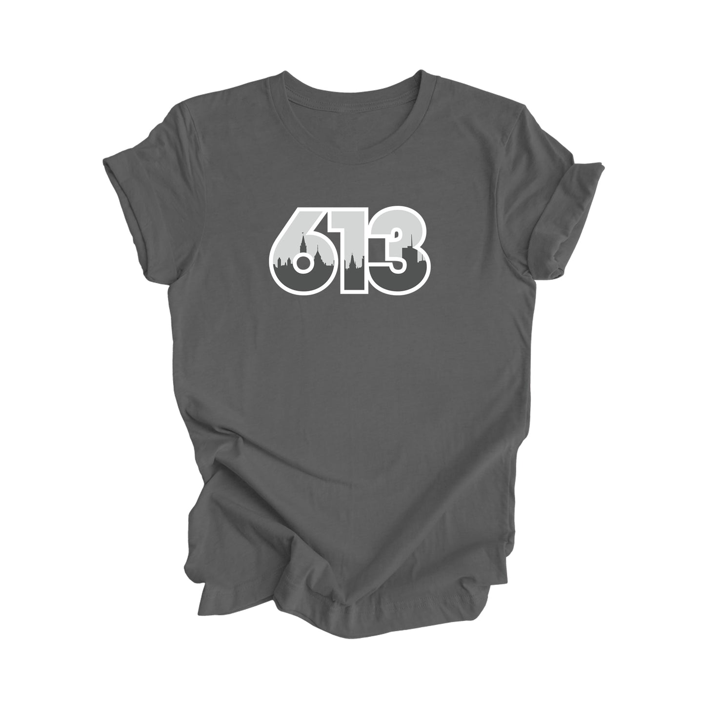 613 Ottawa Ontario Canada Area Code City Skyline Gift - Unisex T-Shirt - Inspired X