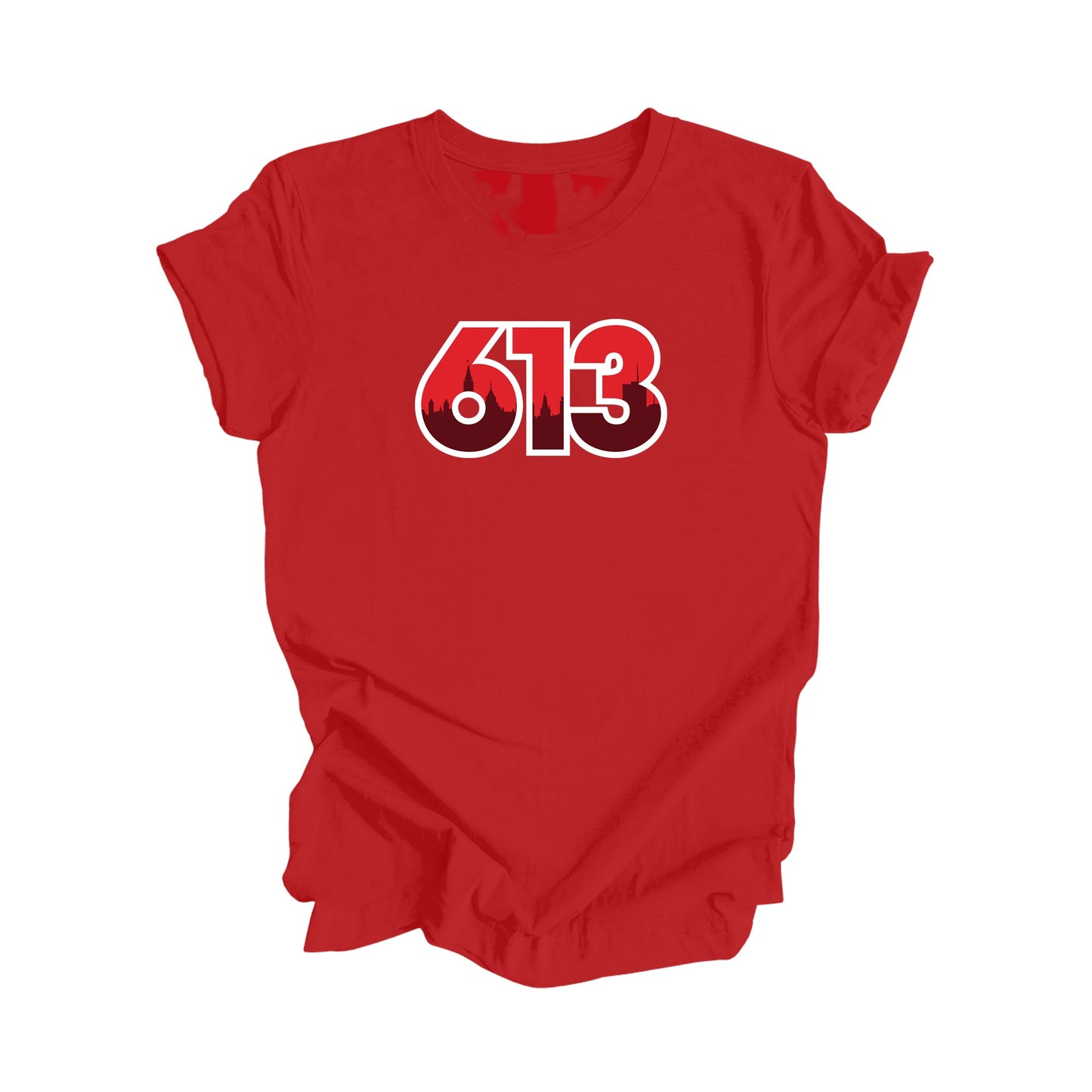 613 Ottawa Ontario Canada Area Code City Skyline Gift - Unisex T-Shirt - Inspired X