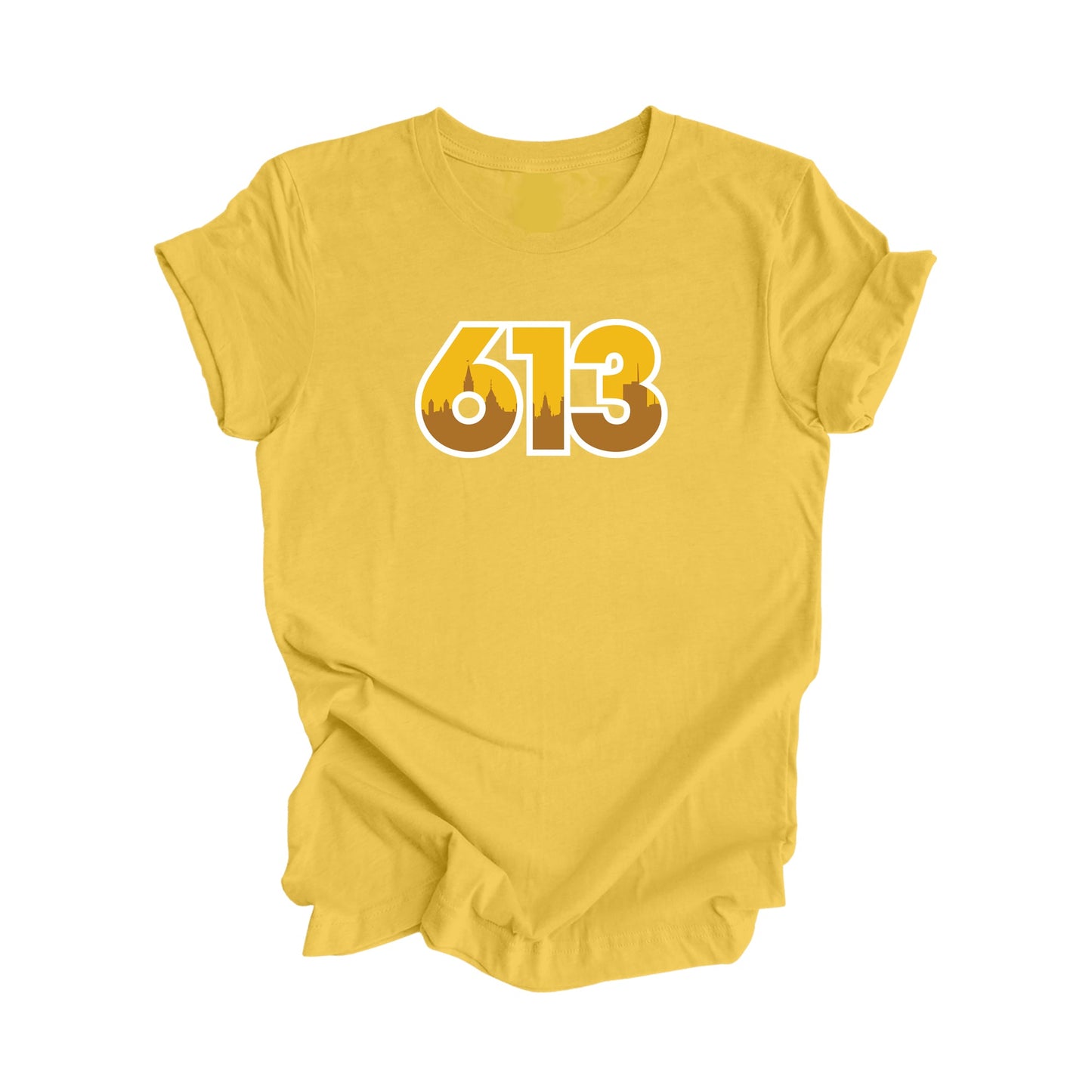 613 Ottawa Ontario Canada Area Code City Skyline Gift - Unisex T-Shirt - Inspired X