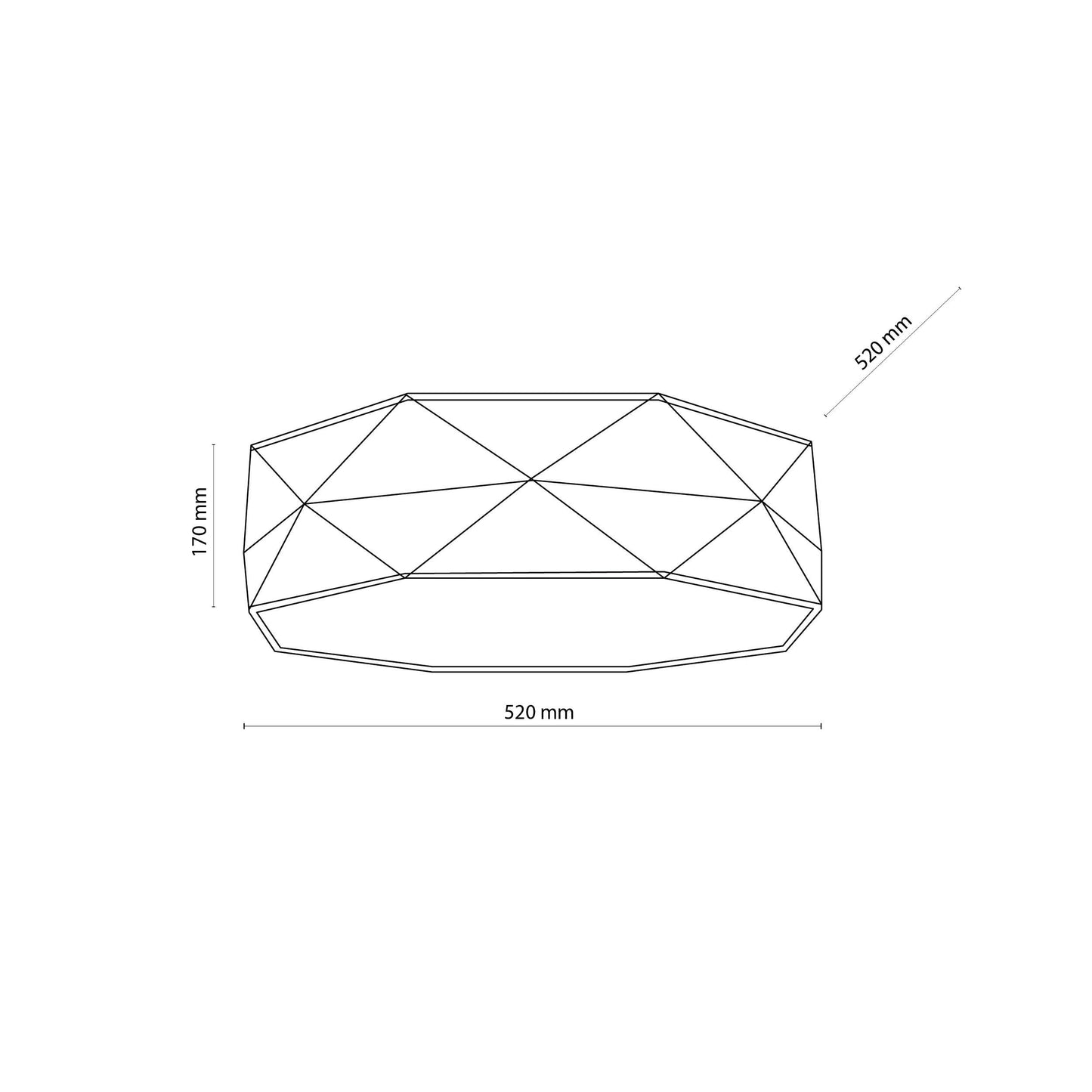 KANTOOR Beige Modern Flush Mount Light