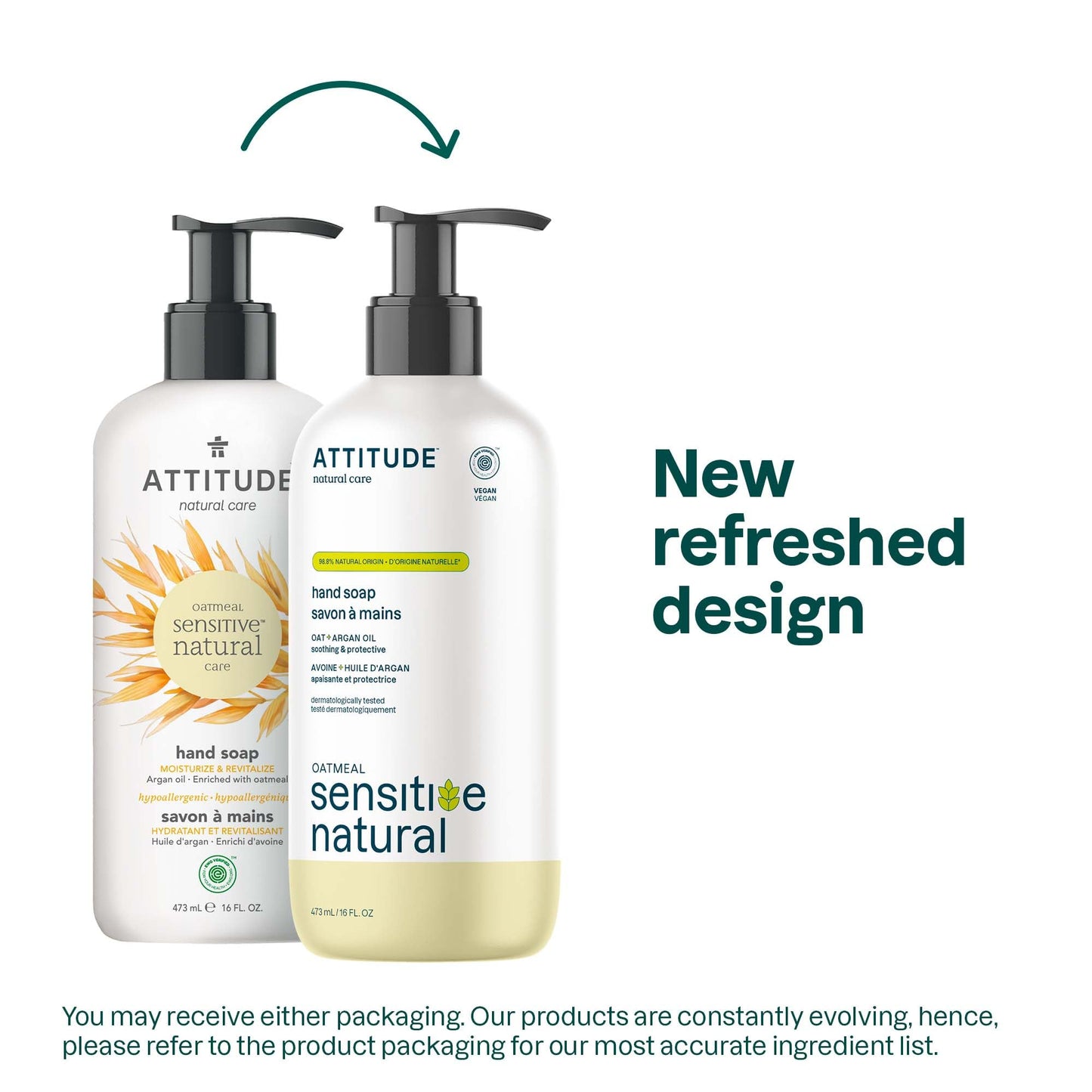 Attitude - Natural Body Wash - Argan (473ml)