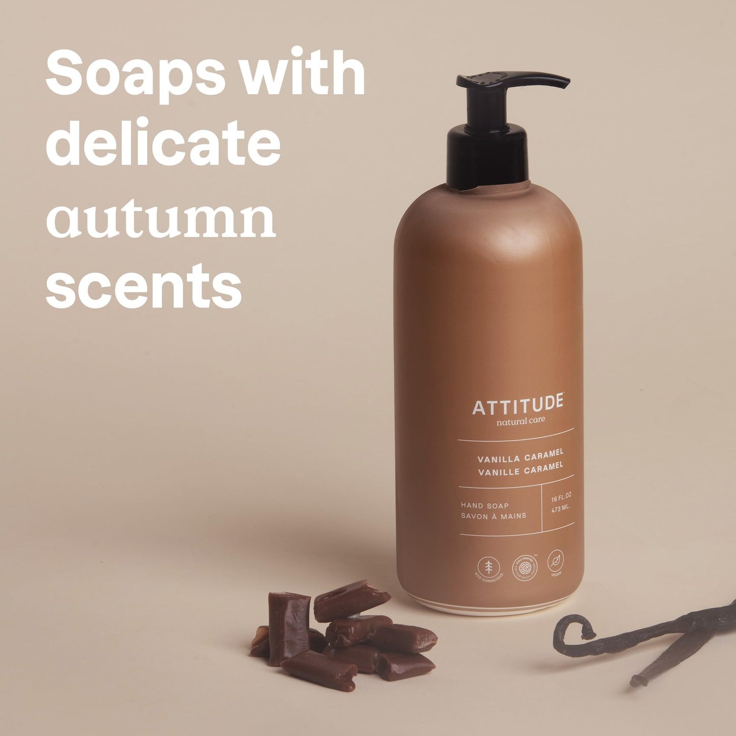 Attitude - Hand Soap - Vanilla Caramel (473ml)
