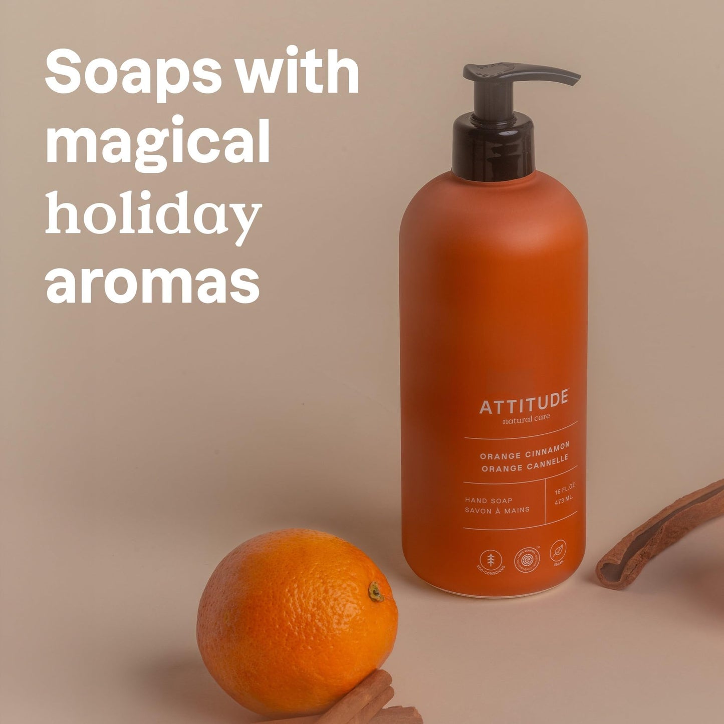 Attitude - Hand Soap - Orange Cinnamon (473ml)