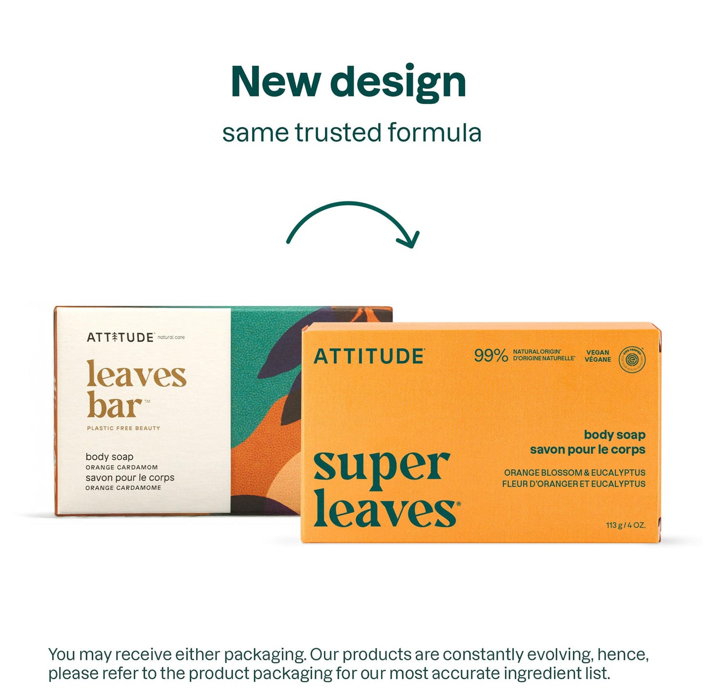 Attitude - Hand Soap Bar - Orange Cardamom (113g)