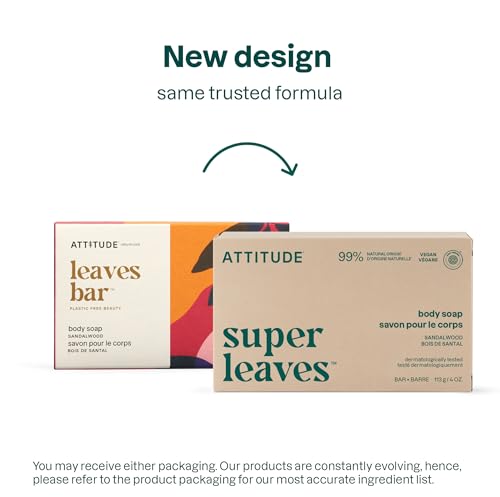 Attitude - Hand Soap Bar - Sandalwood (113g)