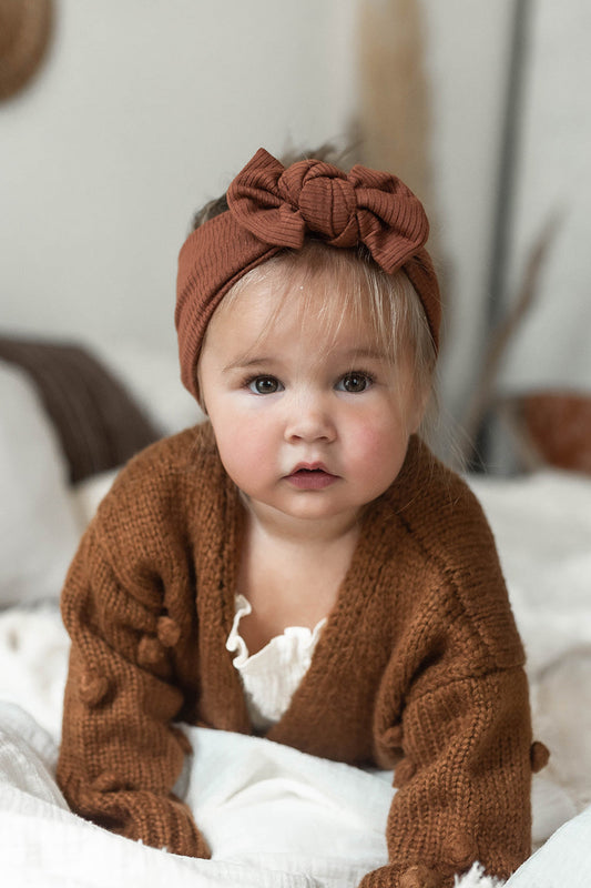 Modal Ribbed Headwrap | Chocolate